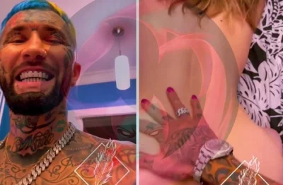 Рэпер Ганвест (Gunwest) трахает молодую тёлку, напевая свой любимый трек